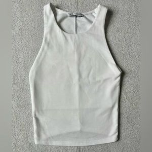 ZARA BASIC WHITE TANK